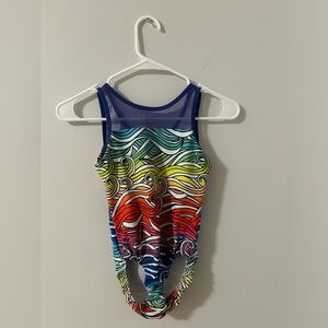 Plum practice wear gymnastics leotard